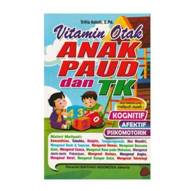 Buku Vitamin Otak Anak Paud Dan TK Kognitif Afektif Psikomotorik Murah