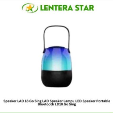 LAD Speaker LAD 18 Go Sing LAD Speaker Lampu LED Speaker Portable Bluetooth LD18 Go Sing