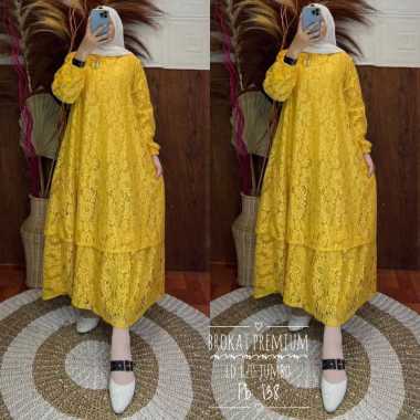 GAMIS BRUKAT MALAYSIA GAMIS PESTA FULL BROKAT PREMIUM TERLARIS STANDART DAN JUMBO BRUKAT CANTIK Ld11