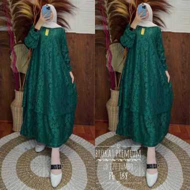 GAMIS BRUKAT MALAYSIA GAMIS PESTA FULL BROKAT PREMIUM TERLARIS STANDART DAN JUMBO BRUKAT CANTIK Ld11