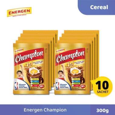 Promo Harga Energen Sereal Champion Cokelat per 10 sachet 35 gr - Blibli