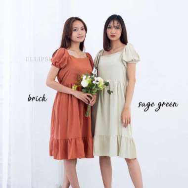 ELLIPSESINC Dress Casual Korea / Mina Dress ARMY