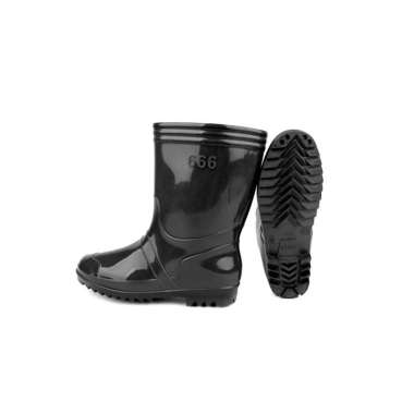 Sepatu Boot Pendek FUSHA 802 Hitam Hijau Kuning Fleksibel Karet Nyaman Anti Slip Air Lokal Perairan 