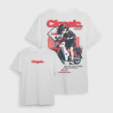 Kaos Honda Classic C70 Combed 30s Putih L