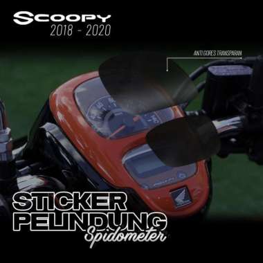 Stiker Pelindung Spido SCOOPY 2017-2020 Sticker Antigores Kaca Speedometer Motor Hitam