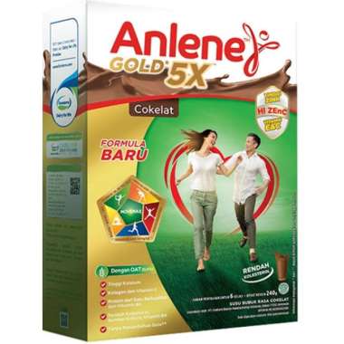 Anlene gold plus rasa coklat / vanila / original 240 gram coklat