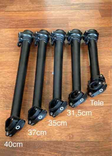 HANDLEPOST SEPEDA LIPAT FNHON FIX 35 / 38 CM 38 CM