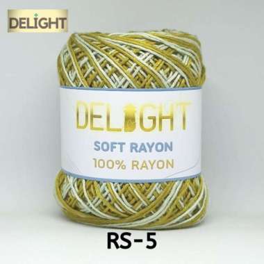 Benang Rajut DELIGHT Soft Rayon Sembur (RS-5) Rustic Green