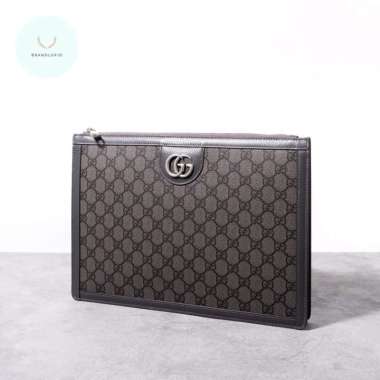 Gucci Ophidia GG supreme pochette Grey Black