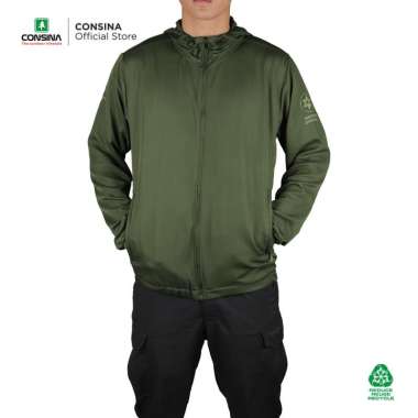 Consina Swiftland Jaket Urban Ringan | Outdoor Hiking Riding Ukuran XL Coklat Tua