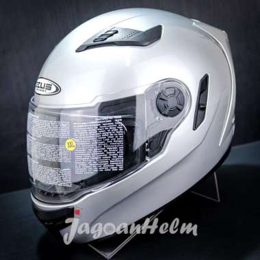 ZEUS Helm ZS813 | SOLID 813 SILVER | FullFace ZS-813 Double Visor L