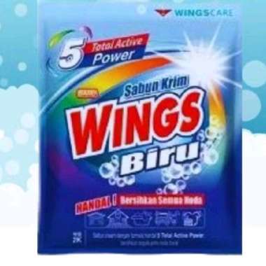 detergen sabun krim wings biru 1 karton isi 36