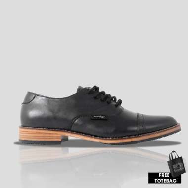 Prodigo * Sepatu Kulit Pria Triton Black I Sepatu Pantofel I Sepatu Kulit Kerja Pria I Sepatu Casual