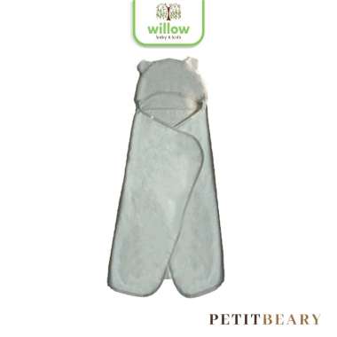 Handuk Mandi Anak - Petitbeary Kids Hooded Towel Stone