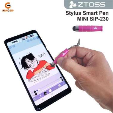 STYLUS SMART PEN MINI ZTOSS SIP230 MINI-230 / DIGITAL DRAWING PEN UNGU