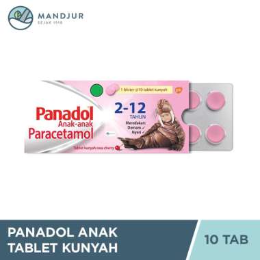Panadol Anak Chew 10 Tablet - Meredakan Demam Anak