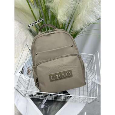 Tas Ransel Wanita dan Pria Chibao CB 5727 Kombi Kulit Asli CB 5727 Kulit Cream