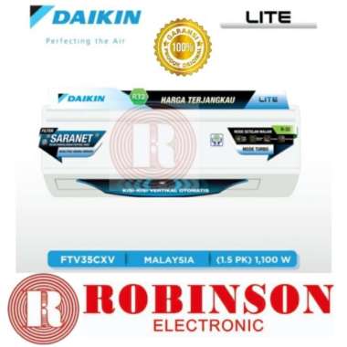 DAIKIN AC SPLIT LITE 1.5 PK MALAYSIA - FTV35CXV (MEDAN)