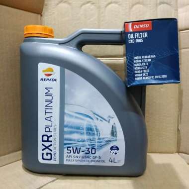 Paket Oli Repsol 5W-30 4L + Filter Oli Honda #Promo