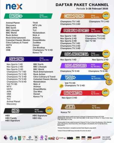 Paket Nex Parabola Liga Indonesia Liga 1 Liga 1 30 Hari