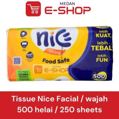 BARU Tissue NICE facial tissue MUKA WAJAH 250 sheets 2ply / 500 helai KEMASAN BARU
