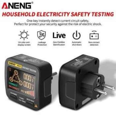 ANENG Stop Kontak Voltage Tester Grounding Polarity Phase Check - AC11 - ANENG AC10 ANENG AC11
