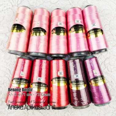 [2/6] 1 BIJI BENANG BORDIR SINAR MAS 40-GOLD