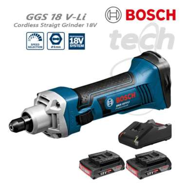 Mesin Gerinda Botol Baterai Straight Grinder 18V Bosch GGS 18 V-Li