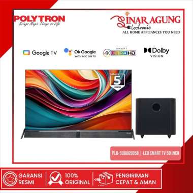 POLYTRON PLD-50BUG5058 LED TV 50 INCH SMART GOOGLE TV 4K SOUNDBAR