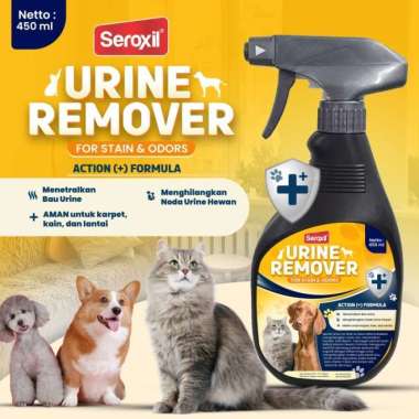 Seroxil Urine Remover Penghilang Noda Bekas Pipis Hewan Karpet Sofa 450 ML Multicolor