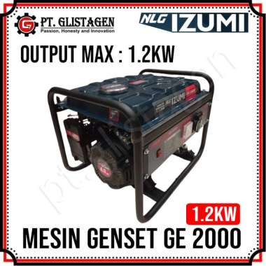 NLG IZUMI Mesin Genset Listrik GE2000 1000Watt 1200Watt Gasoline Generator Bensin 1000watt 1200watt 