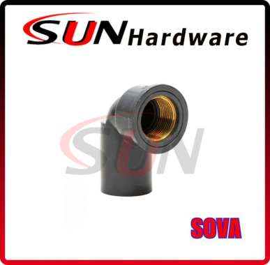 Knie Drat Dalam Pipa Pvc 1/2 Inch Kuningan Sambungan Fitting Elbow Keni Knee