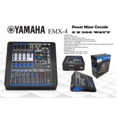 POWER MIXER YAMAHA 4 CHANNEL EMX4 BLUETOOTH USB MP3 EMX 4
