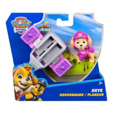 Mainan PAW Patrol Action Pups Action Figure & Hoverboard Airplane Toy with Foldable Wings Skye