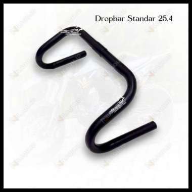 PROMO Paket stang dropbar fixie roadbike stang sepeda balap dropbar 25.4 non os fixie gravel mtb min
