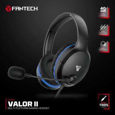 Headset Gaming Fantech Valor II MH89 Headset Gaming PC kabel 3.5mm TRRS Jack Headphone Multi Platfor