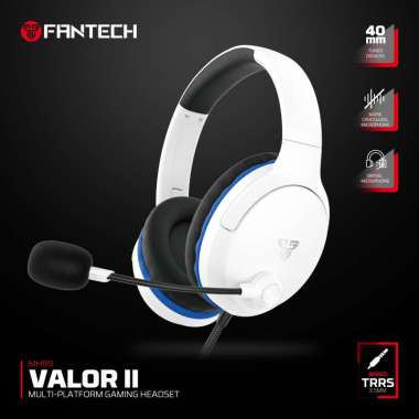 Headset Gaming Fantech Valor II MH89 Headset Gaming PC kabel 3.5mm TRRS Jack Headphone Multi Platfor