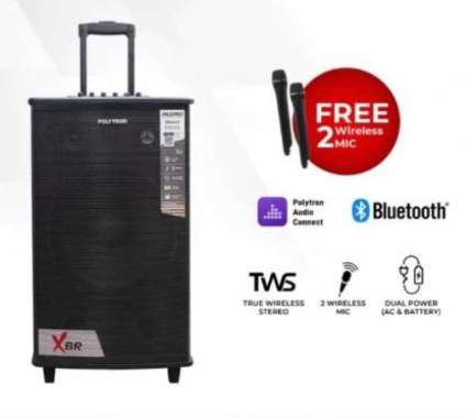 Polytron Speaker Aktif Portable - PAS PRO 12F7 Portable Speaker Pas Pro 12F7