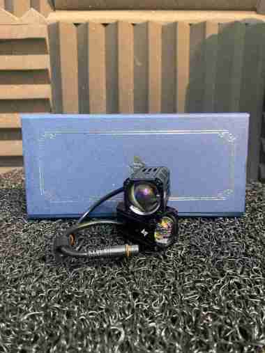 SABER SR1 NANO BLUE LENS LED PROJECTOR MOBIL LAMPU PROJIE MINI LED BERGARANSI Putih Kuning