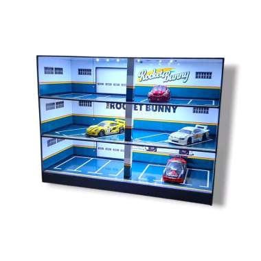 Pandem Rocket Bunny Diorama parkiran basement diecast skala 64 Garasi basement 3lantai