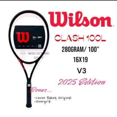 Raket Tenis Wilson CLASH 100L 280g 100" Edition 2025