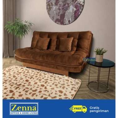 Zenna Sofa Bed Hassentha / Sofa Tempat Tidur / Sofa Lipat / Sofabed COKLAT