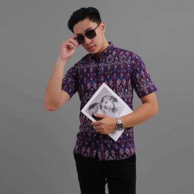 DGM Fashion Kemeja Batik Pria Lengan Pendek Jumbo batik jumbo batik pria jumbo batik Jumbo 030 trpdo