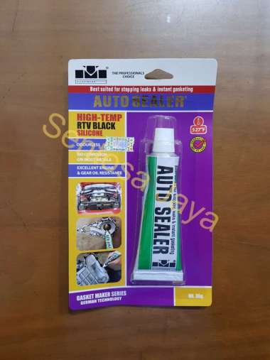 Klebermann Auto Sealer / Lem Gasket Silicone Hitam Kecil 35 Gram