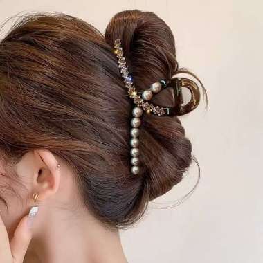FG Jepit Rambut Wanita Jedai Rambut 11-13CM Jumbo Hair Clip Korea Elegan Import A34 HY-A34 - Bunga P