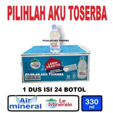 Le Minerale Air Mineral Botol Mini Pet 330 ml - ( 1 DUS ISI 24 )