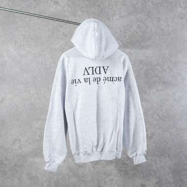 Hoodie ADLV TEXT BLACK REVERSE OATMEAL GREY HOODIE 100% ORIGINAL size 1