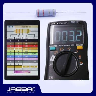RESISTOR 3R3 OHM 2W 5% DIP (3,30 OHM) - ABU-ABU - 10PCS