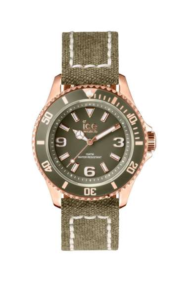 Jam Tangan Ice Watch - CANVAS Unisex Khaki Rose-Gold