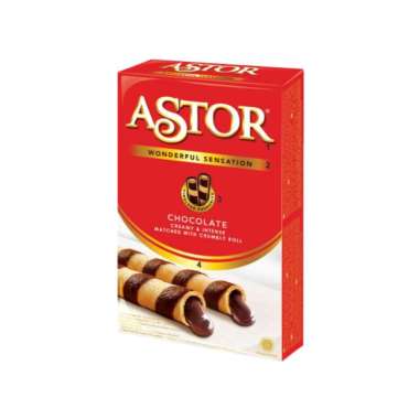 Promo Harga Astor Wafer Roll Chocolate 40 gr - Blibli